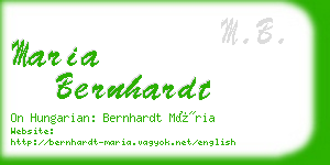 maria bernhardt business card